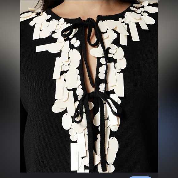 J.Crew NWT sequin tie-front cardigan in Merino wool - Picture 11 of 12